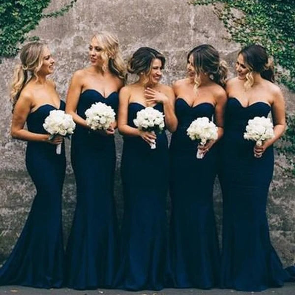 navy bridesmaid dresses